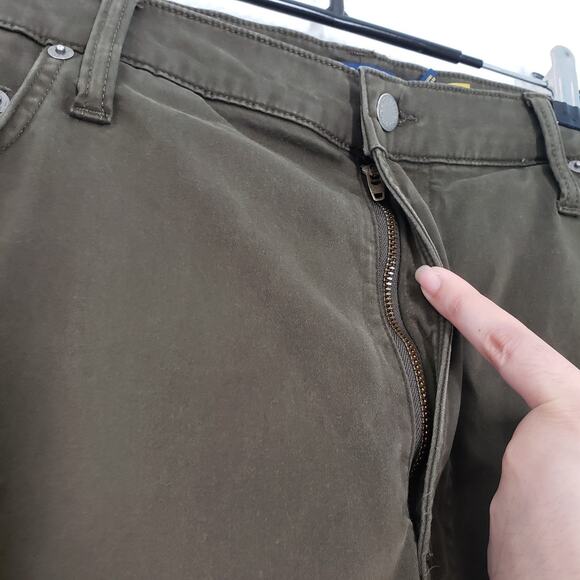 Polo Ralph Lauren Varick Slim Straight Stretch Sateen Pant Mens 40x38 Tall Green - Picture 14 of 16